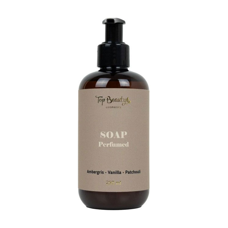 Парфумоване рідке мило для рук та тіла Top Beauty Soap Perfumed Амбра-Ваніль-Пачулі, 250 мл